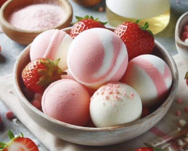 Strawberry Vanilla Bath Bomb